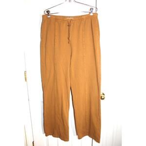 January & May Brown Cotton Knit Lounge Pants sz L